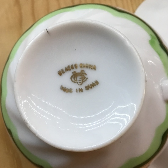 Vintage Ucagco Occupied Japan Eggshell Porcelain Cup and Saucer - Picture 9 of 11